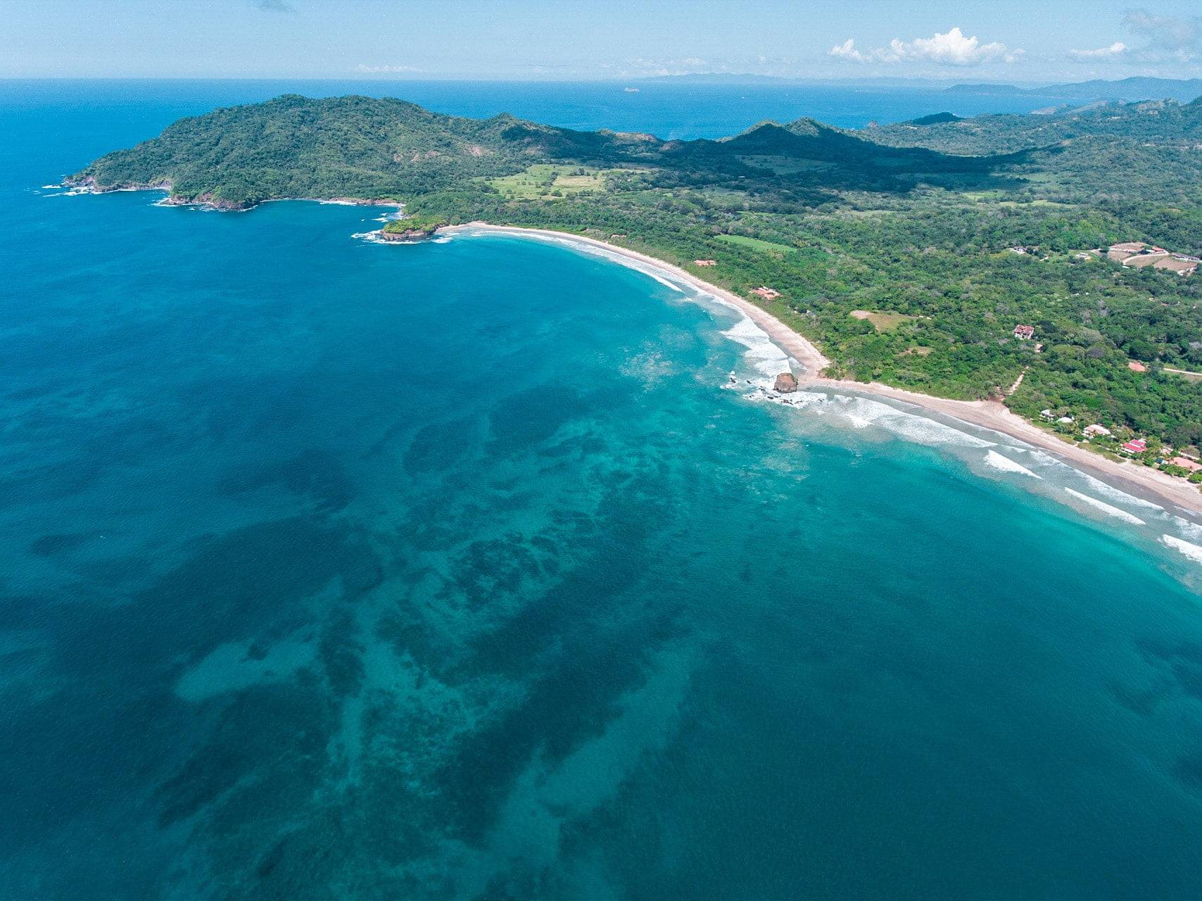 aerial view of Playa Grande Costa Rica