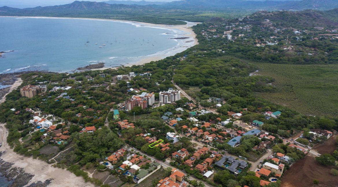 aerial view over Guanacaste